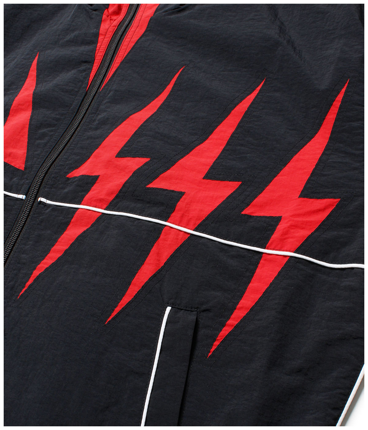 NYLON TRACK JACKET (TYPE-1)【BLACK】｜WACKO MARIA｜MELTING POT