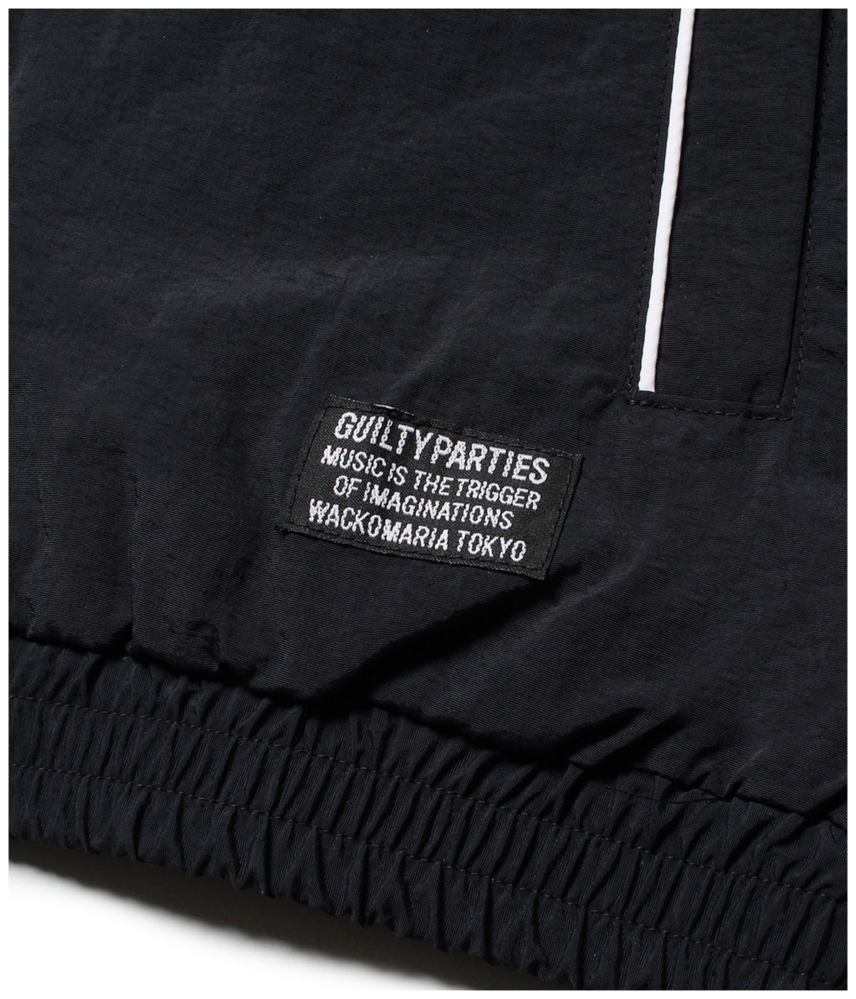 NYLON TRACK JACKET (TYPE-1)【BLACK】｜WACKO MARIA｜MELTING POT