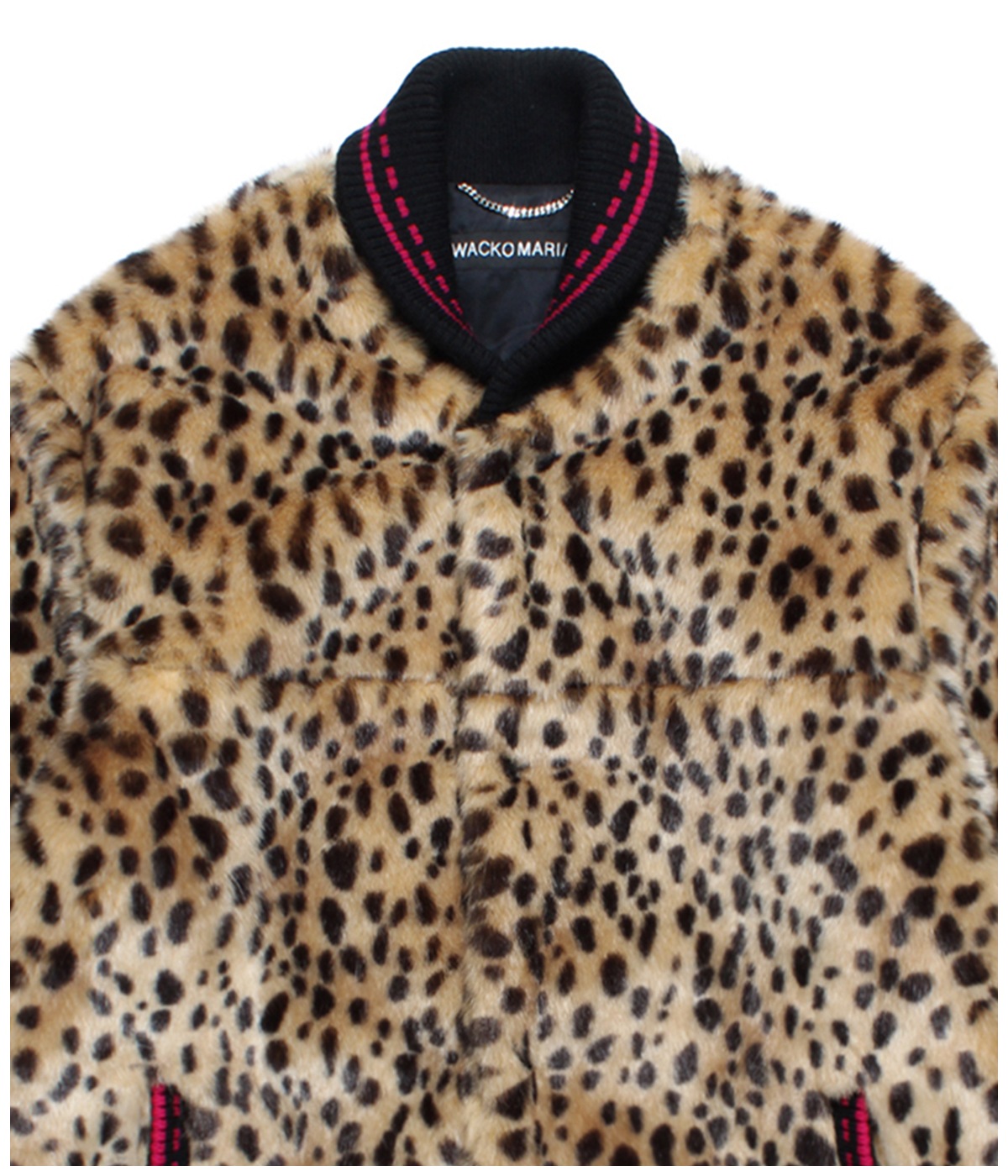 LEOPARD FAUX FUR CAR CLUB JACKET【BEIGE】｜WACKO MARIA｜MELTING