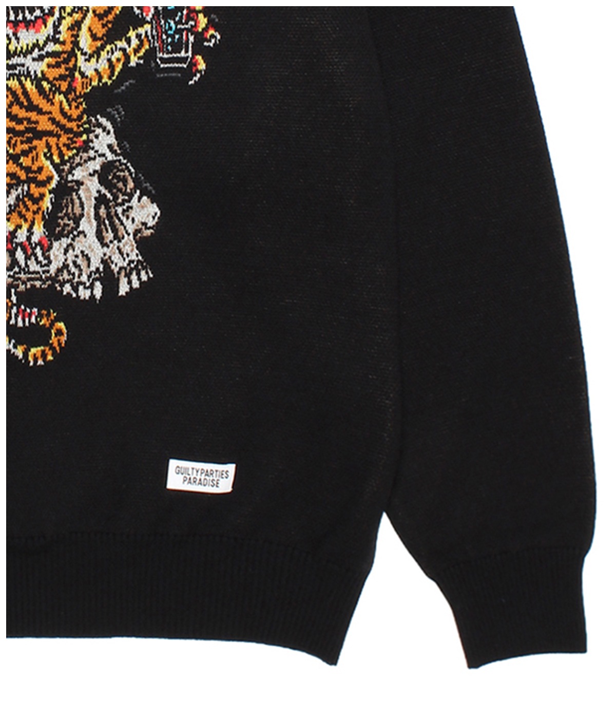 最終値下げ　TIM LEHI WACKO MARIA SILK JACQUARD TIM LEHI / JACQUARD KNIT SWEATER【BLUE】｜WACKO MARIA｜MELTING POT