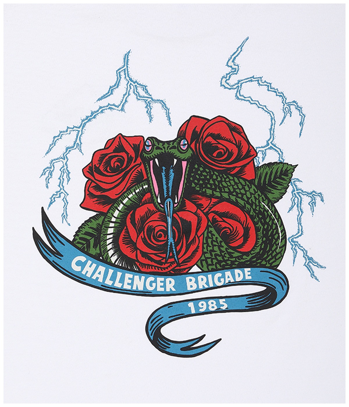 CHALLENGER チャレンジャー SNAKING LOGO TEE　WHI SNAKE TEE【WHITE】｜CHALLENGER｜MELTING POT（正規取扱店・通販）