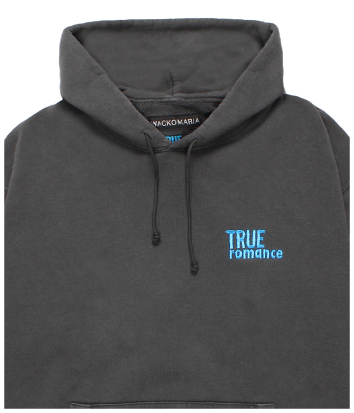 TRUE ROMANCE / WASHED HEAVY WEIGHT HOODED SWEAT SHIRT【CHARCOAL】