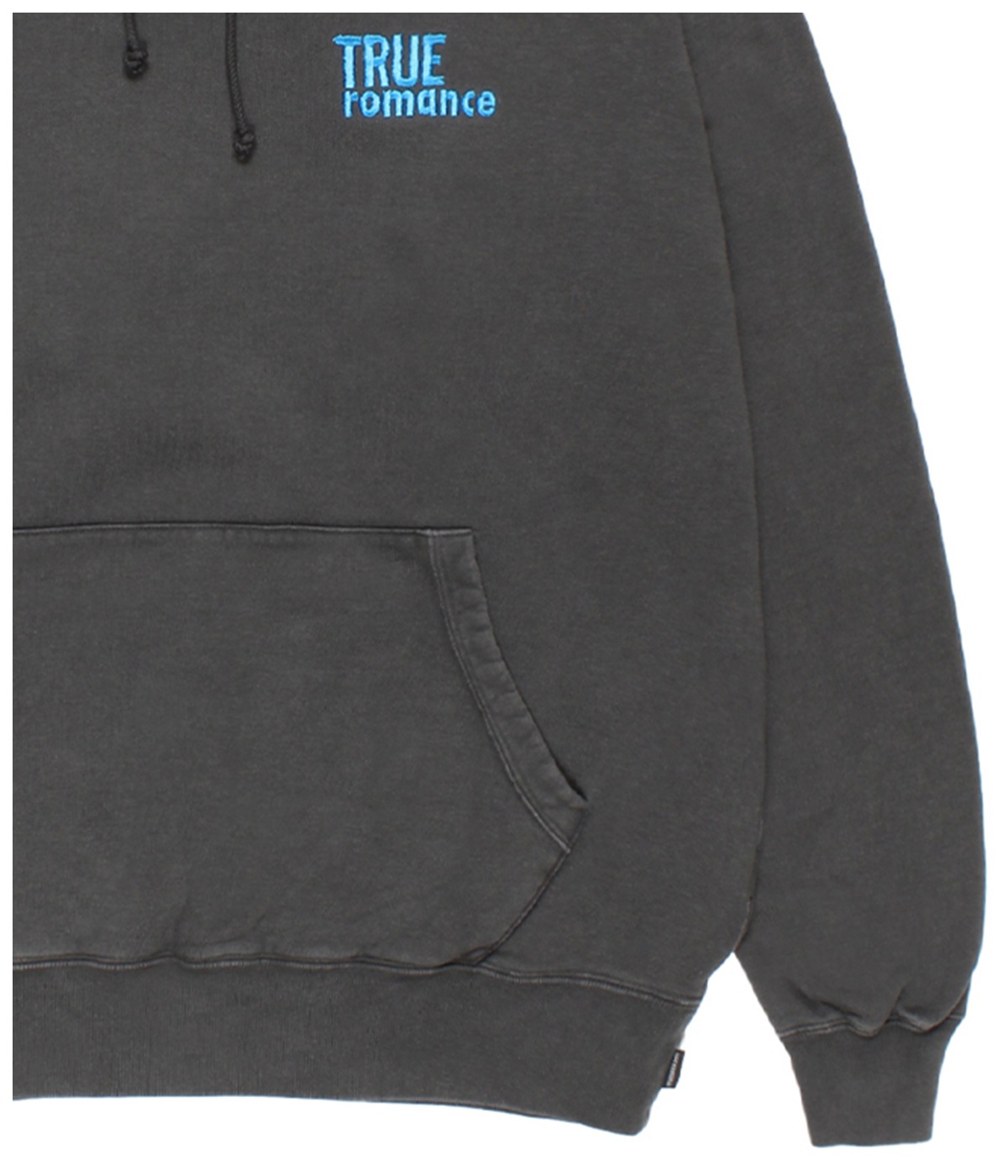 TRUE ROMANCE / WASHED HEAVY WEIGHT HOODED SWEAT SHIRT【CHARCOAL】