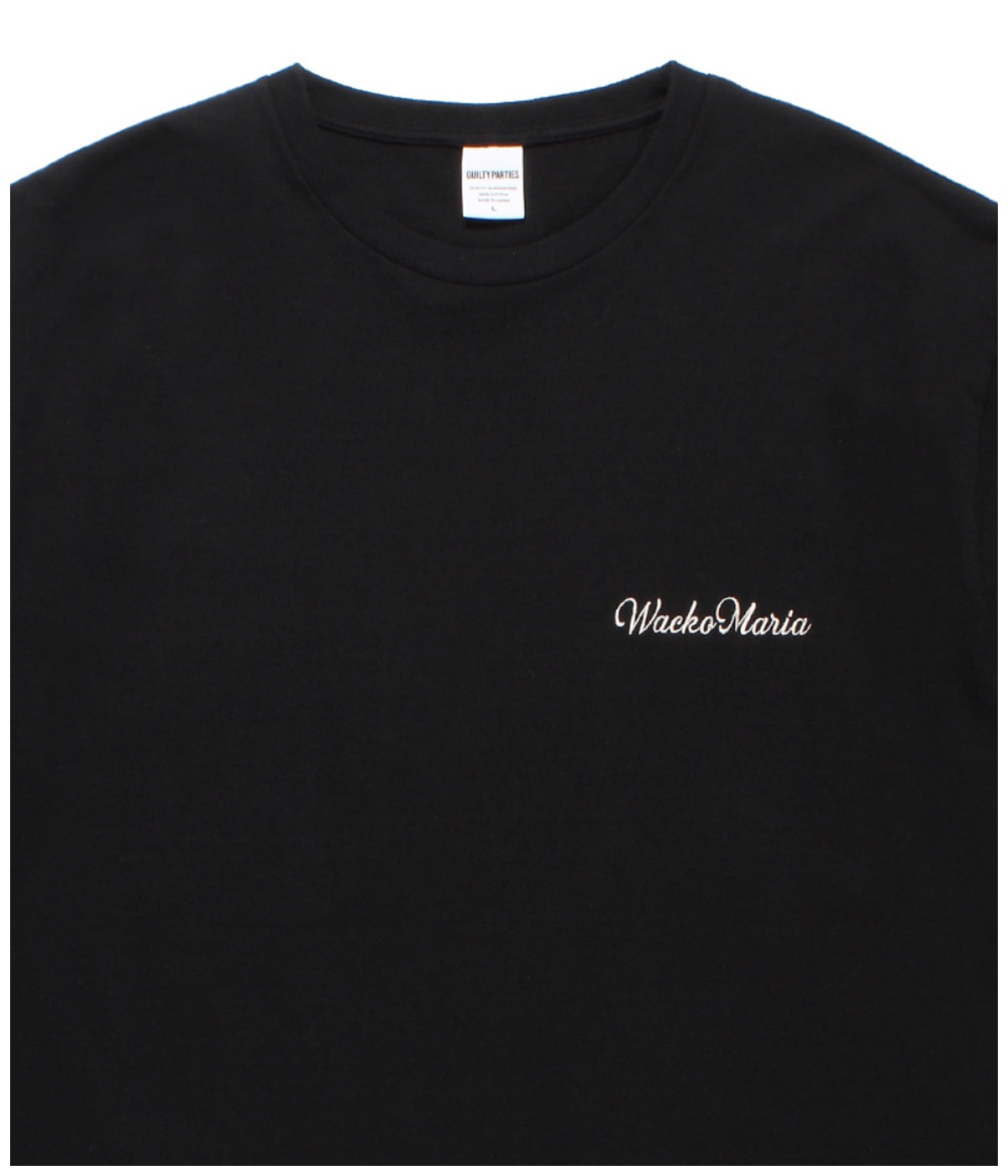 WASHED HEAVY WEIGHT CREW NECK T-SHIRT【BLACK】｜WACKO MARIA