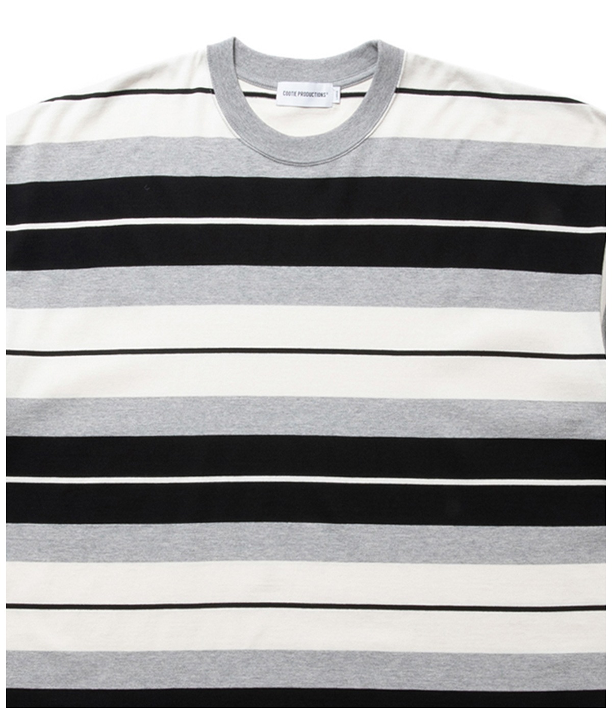Panel Border S/S Tee【BLACK×ASH GRAY×WHITE】｜COOTIE PRODUCTIONS 