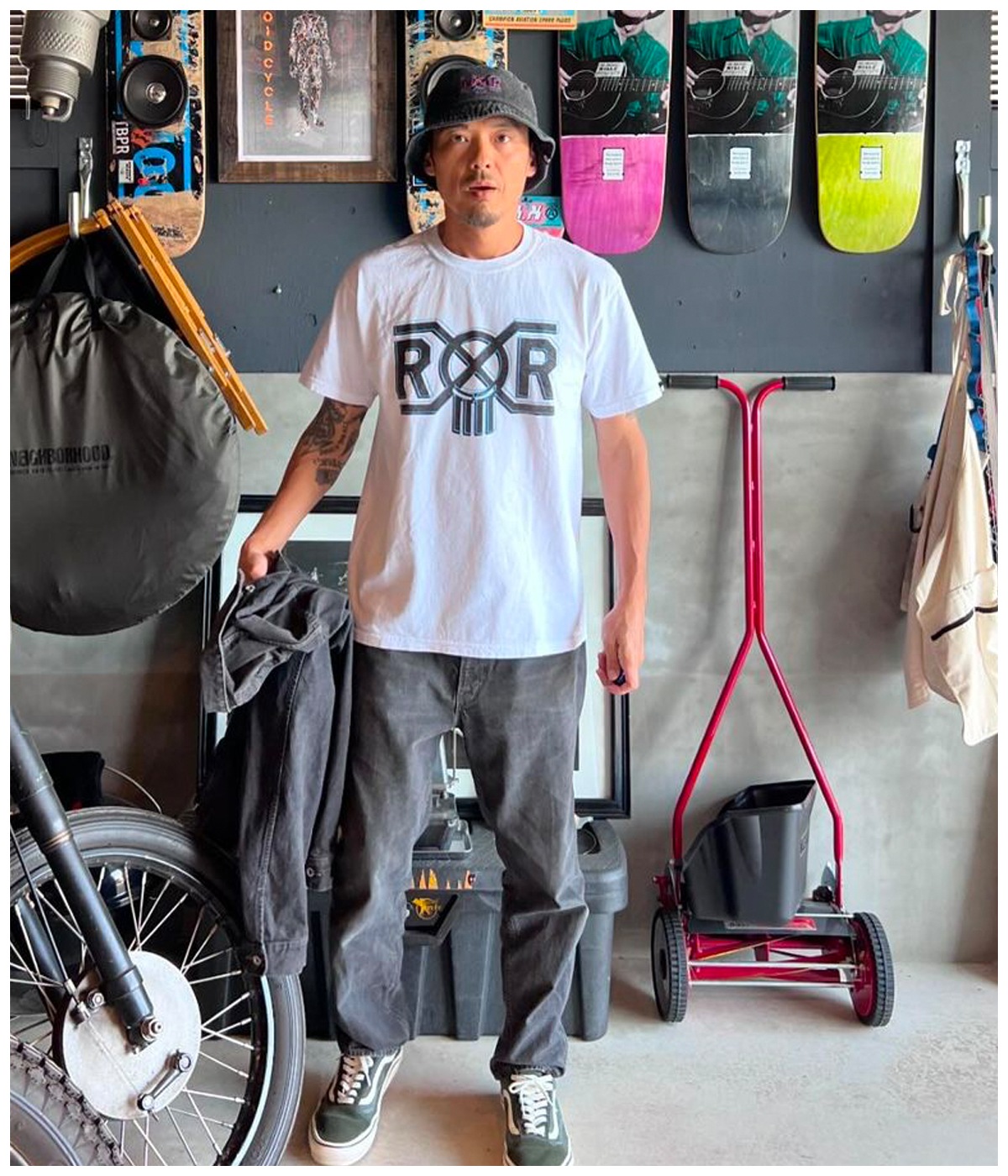 RR X BH SHORT SLEEVE T-SHIRT【WHITE】