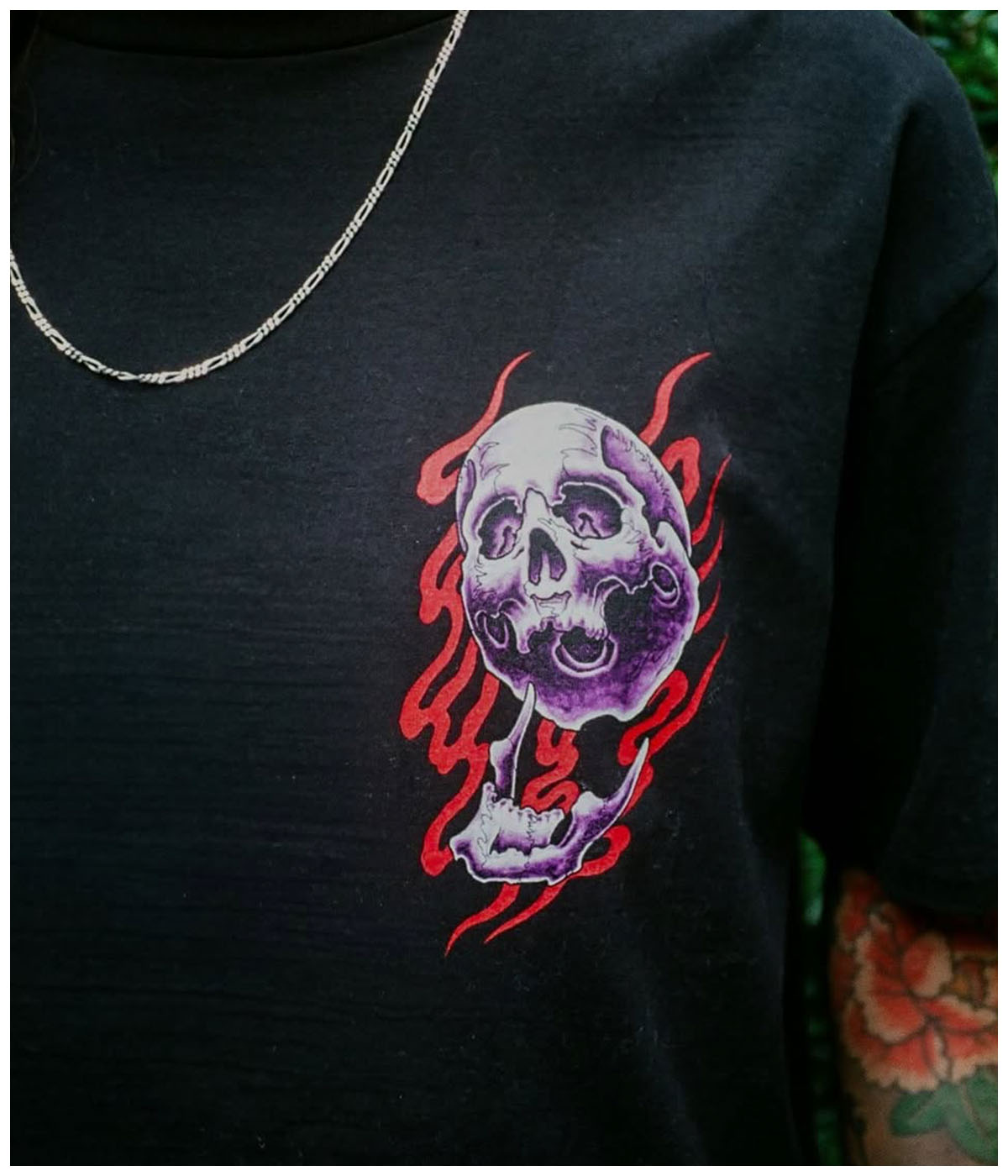 56 TATTOO STUDIO / WASHED HEAVY WEIGHT T-SHIRT【BLACK】｜WACKO