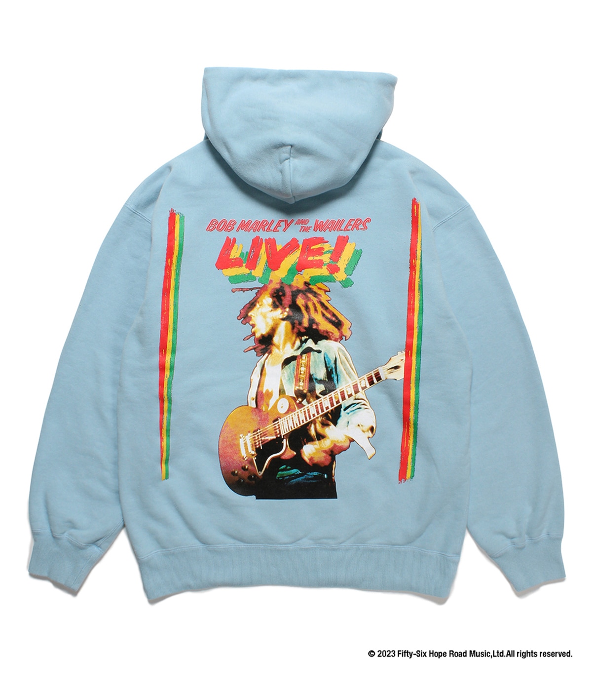 BOB MARLEY / MIDDLE WEIGHT PULLOVER HOODED SWEAT SHIRT【L-BULE  