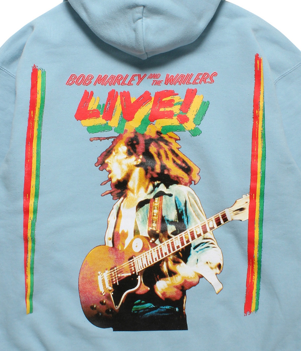 BOB MARLEY / MIDDLE WEIGHT PULLOVER HOODED SWEAT SHIRT【L-BULE  