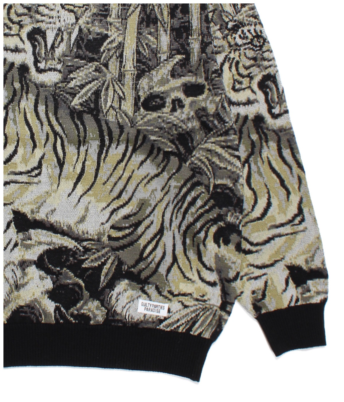 TIM LEHI / JACQUARD SWEATER【OLIVE】｜WACKO MARIA｜MELTING POT