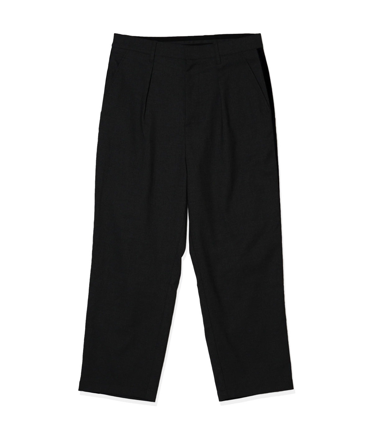 SIDE LINE TUCK SLACKS【BLACK】｜BUENA VISTA｜MELTING POT（正規取扱