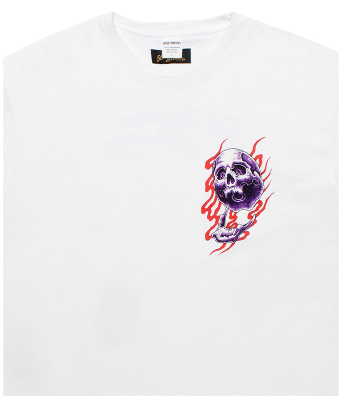 56 TATTOO STUDIO / WASHED HEAVY WEIGHT T-SHIRT【WHITE】