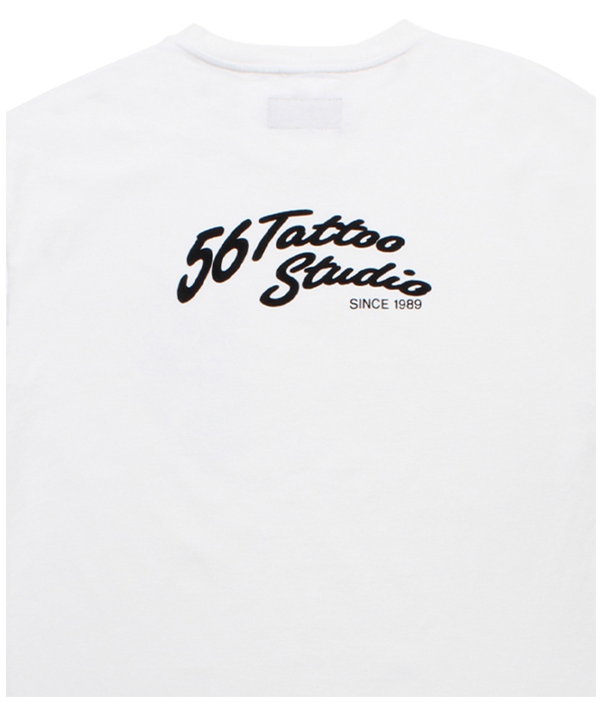 56 TATTOO STUDIO / WASHED HEAVY WEIGHT T-SHIRT【WHITE】