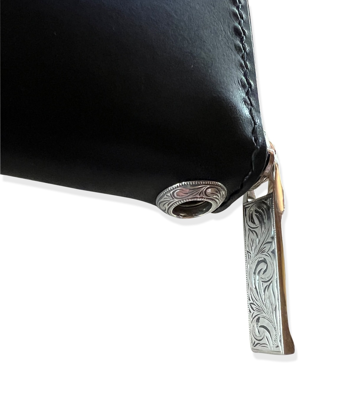 Round Zip Long Wallet (Smooth Leather)【BLACK】