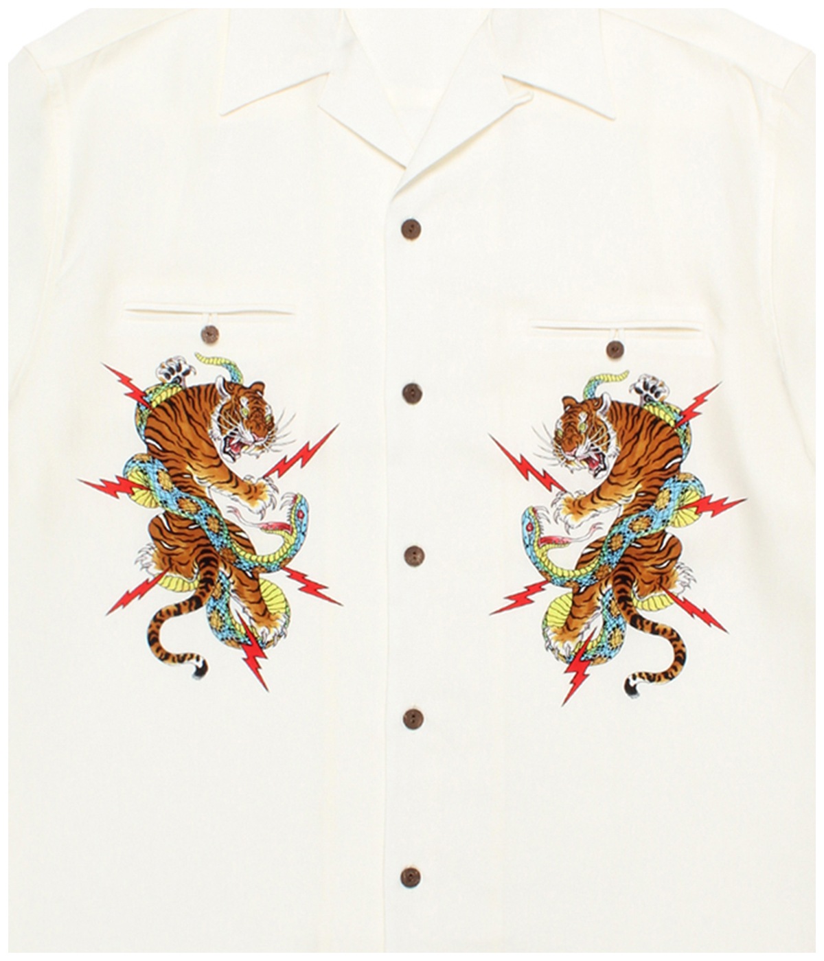 TIM LEHI / 50'S OPEN COLLAR SHIRT【IVORY】｜WACKO MARIA｜MELTING