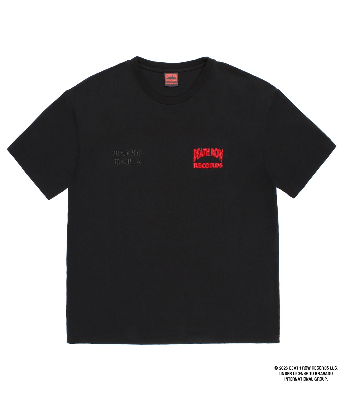DEATH ROW RECORDS / WASHED HEAVY WEIGHT T-SHIRT【BLACK】｜WACKO