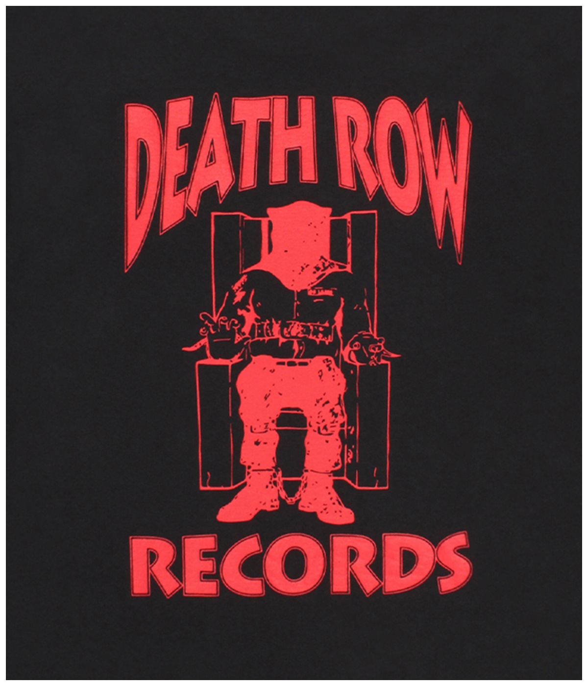 DEATH ROW RECORDS / WASHED HEAVY WEIGHT T-SHIRT【BLACK】｜WACKO 