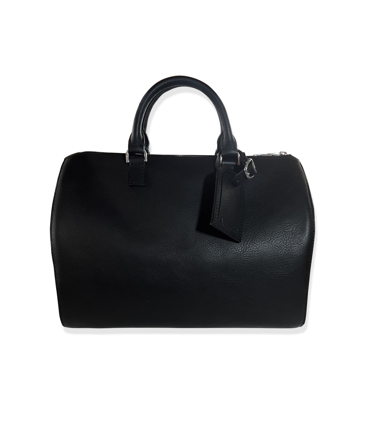 Leather Boston Bag【BLACK】