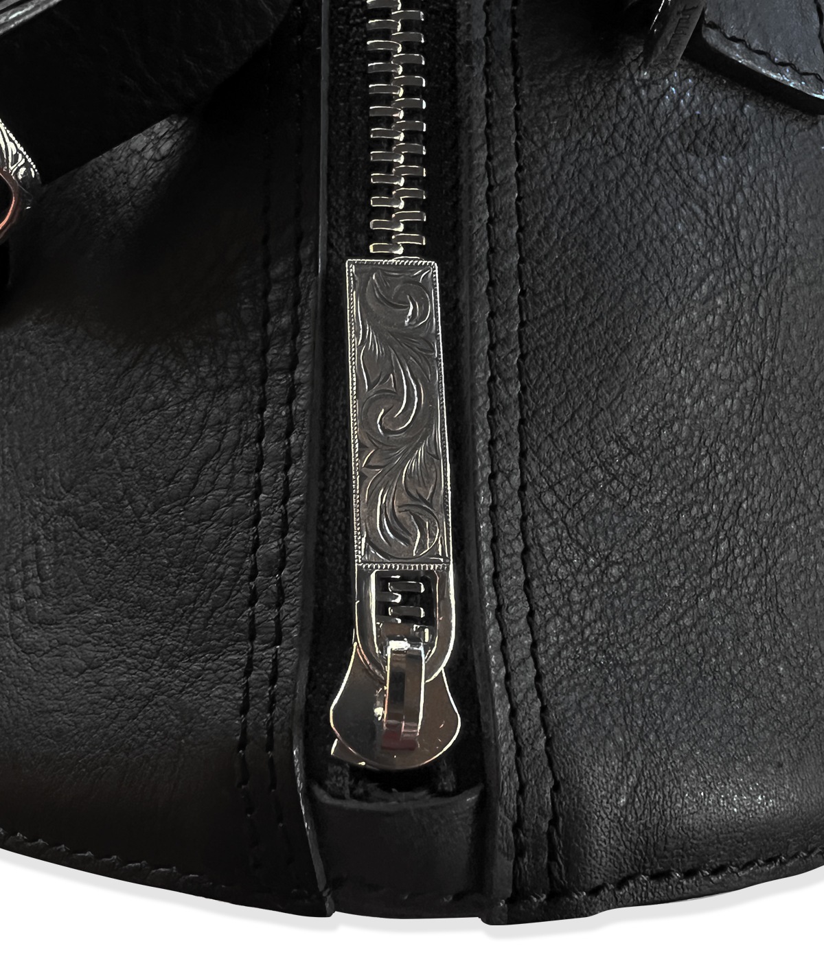 Leather Boston Bag【BLACK】