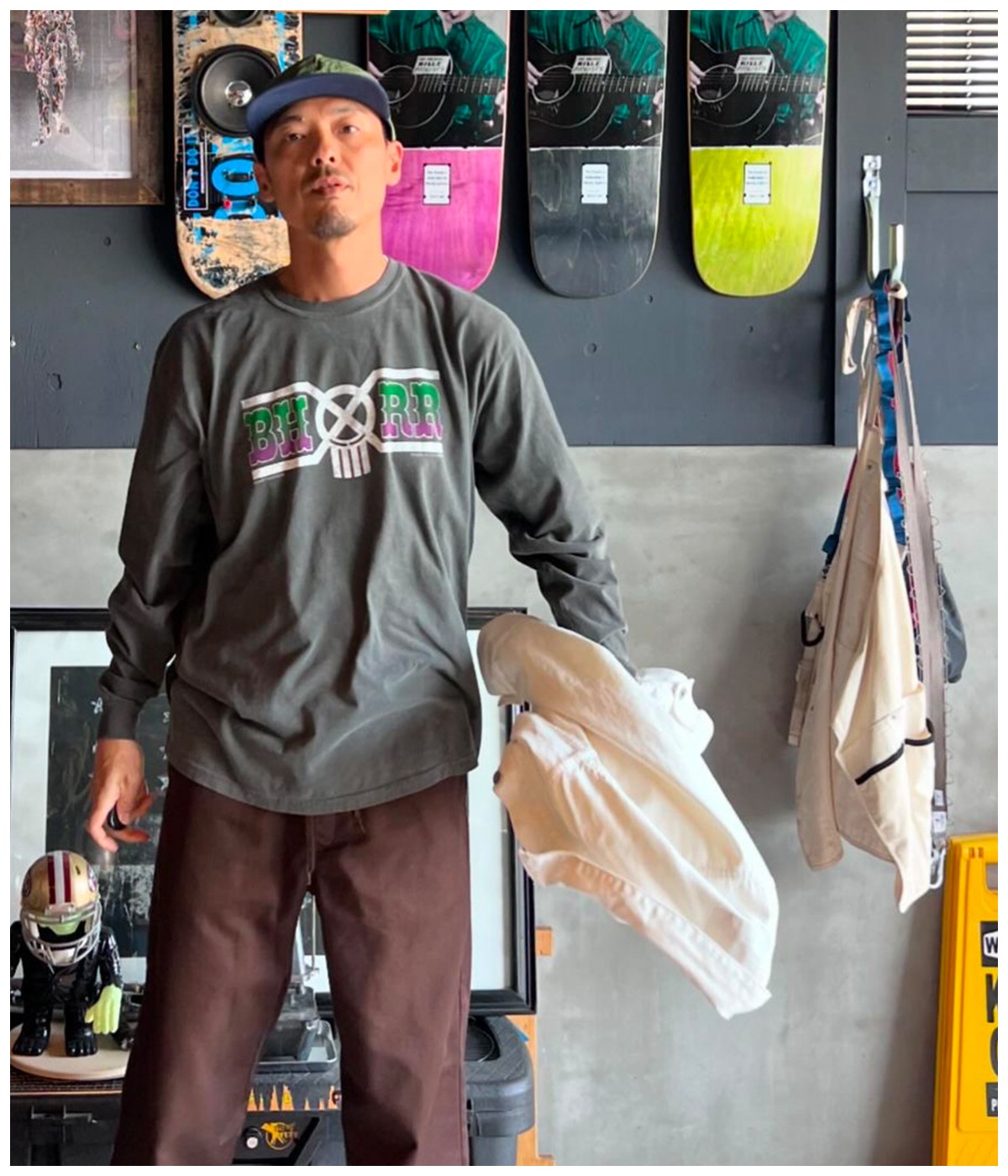 RR X BH LONG SLEEVE T-SHIRT【WHITE】