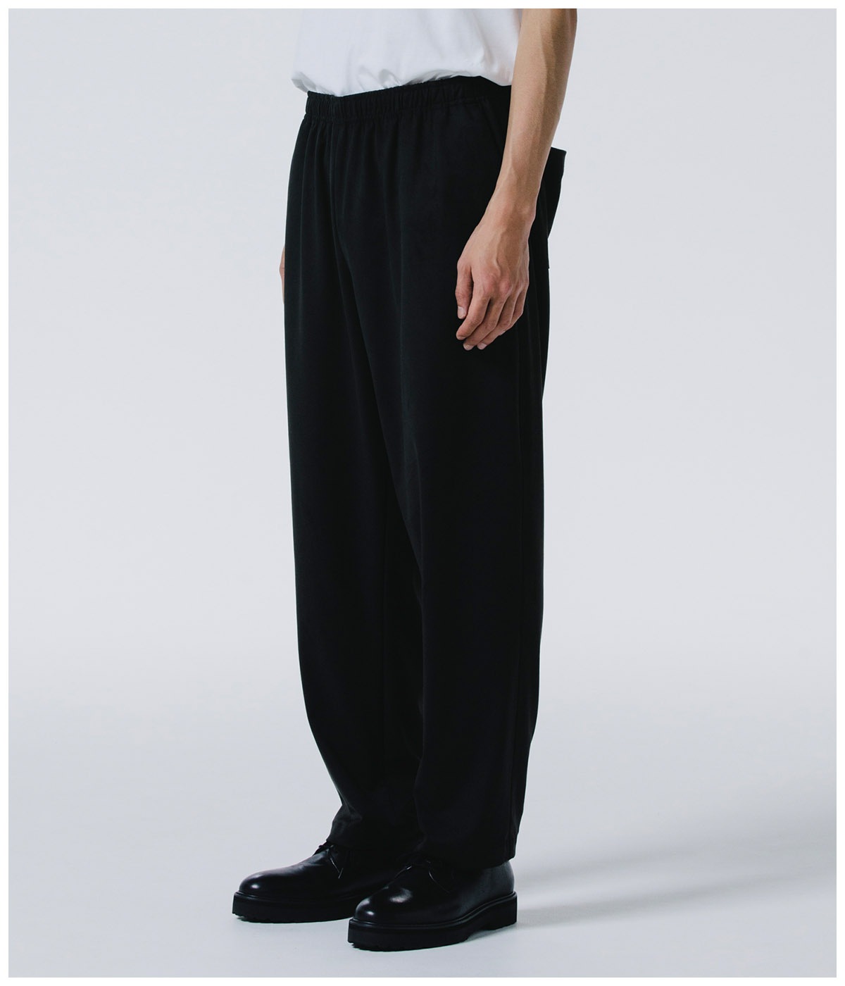 R9 F.SUEDE EASY PANTS【BLACK】