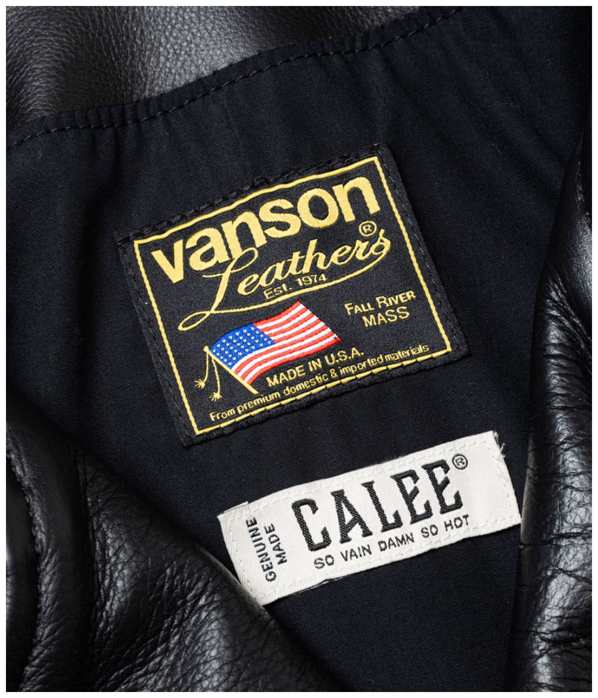 VANSON LEATHER®︎ OVER SIZE DOUBLE RAIDERS JACKET【BLACK】｜CALEE