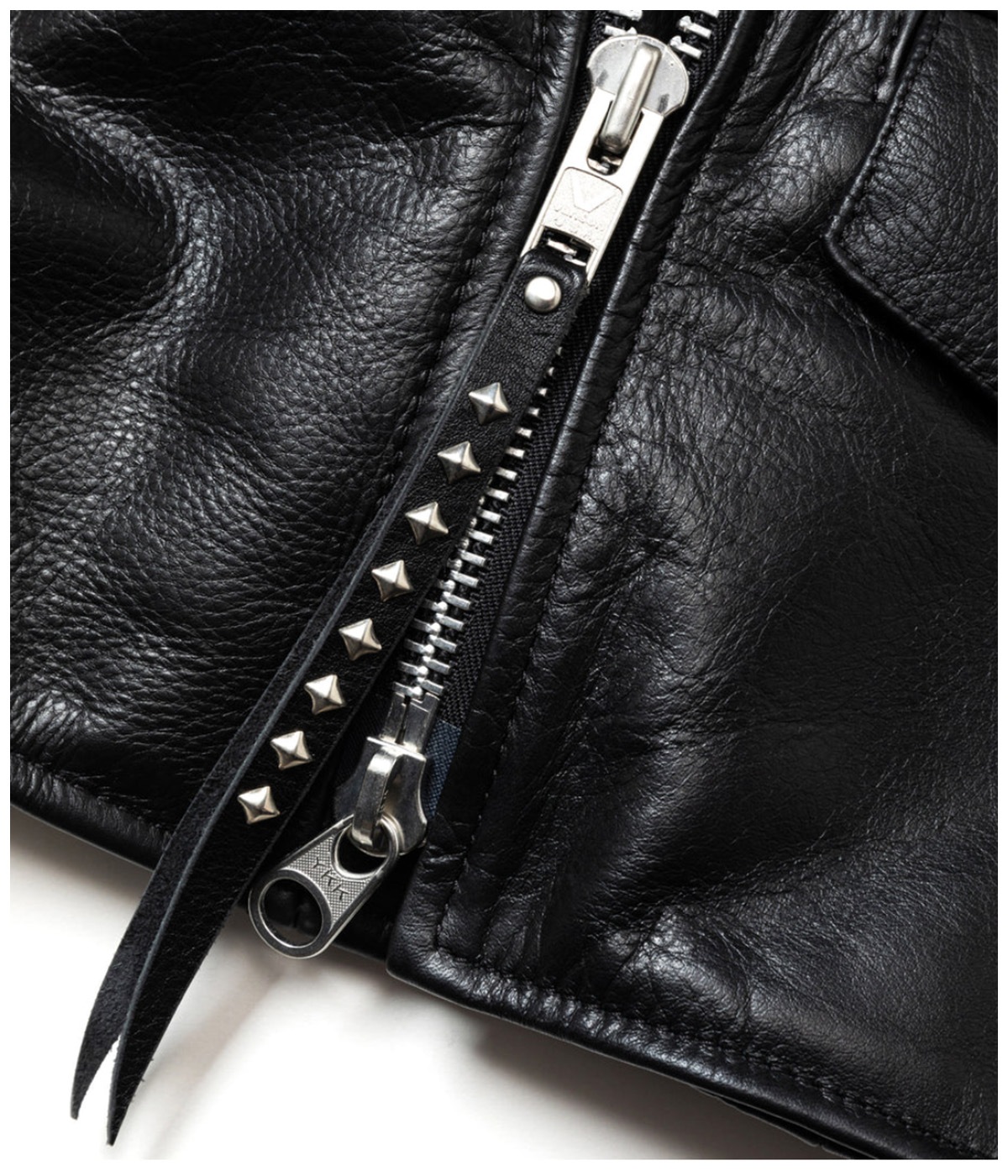 VANSON LEATHER®︎ OVER SIZE DOUBLE RAIDERS JACKET【BLACK