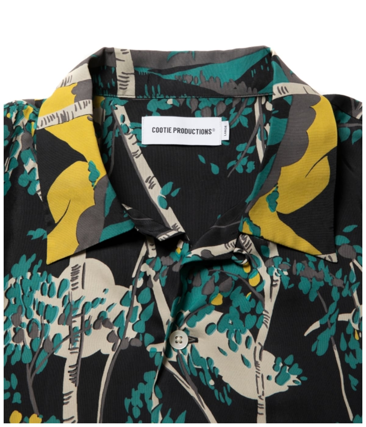 トップス COOTIE Rayon Open Collar S/S Shirt Rayon Open Collar S/S Shirts【BLACK】|COOTIE PRODUCTIONS