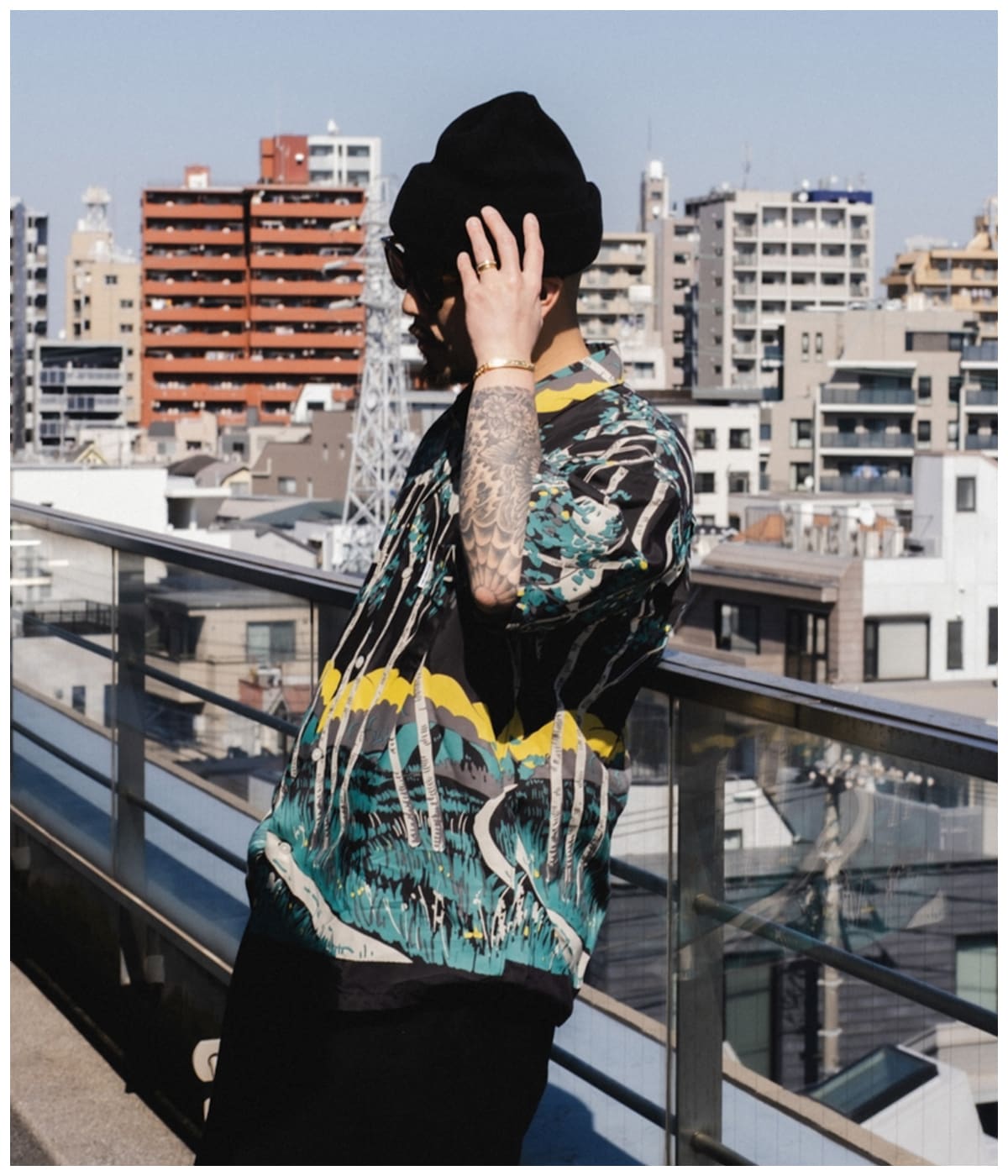Rayon Open Collar S/S Shirts【BLACK】｜COOTIE PRODUCTIONS