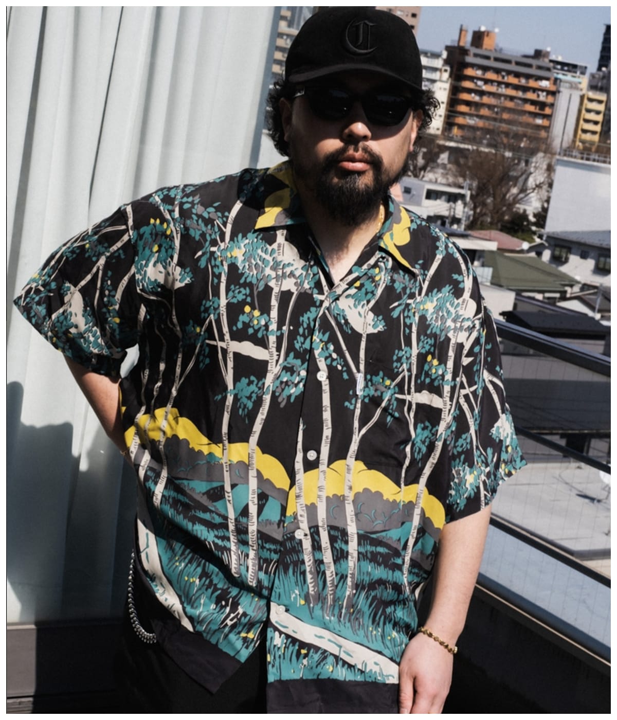 Rayon Open Collar S/S Shirts【BLACK】｜COOTIE PRODUCTIONS