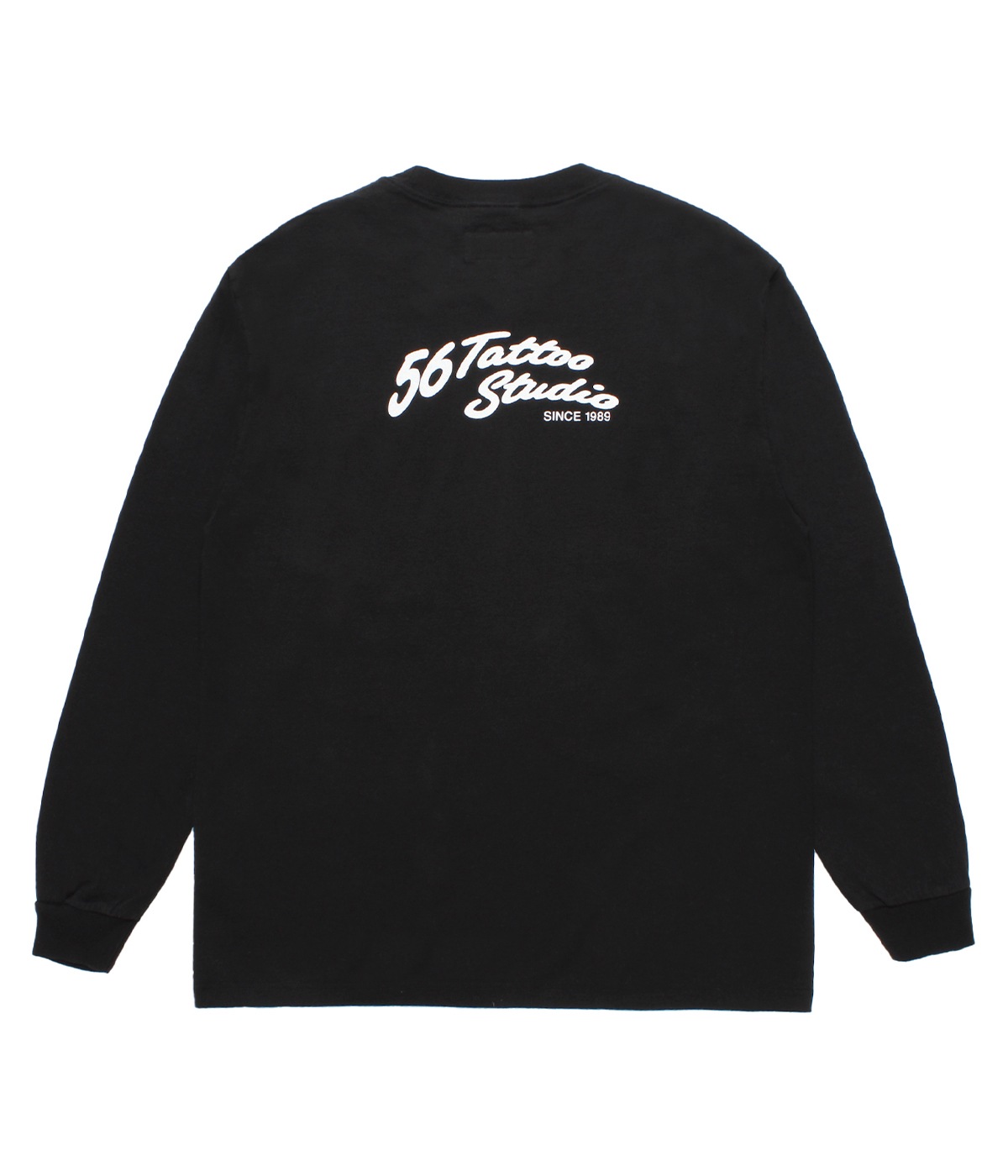 56 TATTOO STUDIO / WASHED HEAVY WEIGHT LONG SLEEVE T-SHIRT【BLACK】