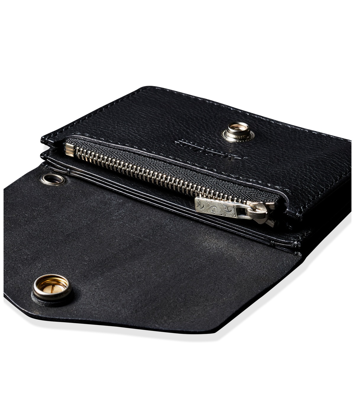 Compact Trucker Wallet (Grain Leather)【BLACK】｜Antidote BUYERS