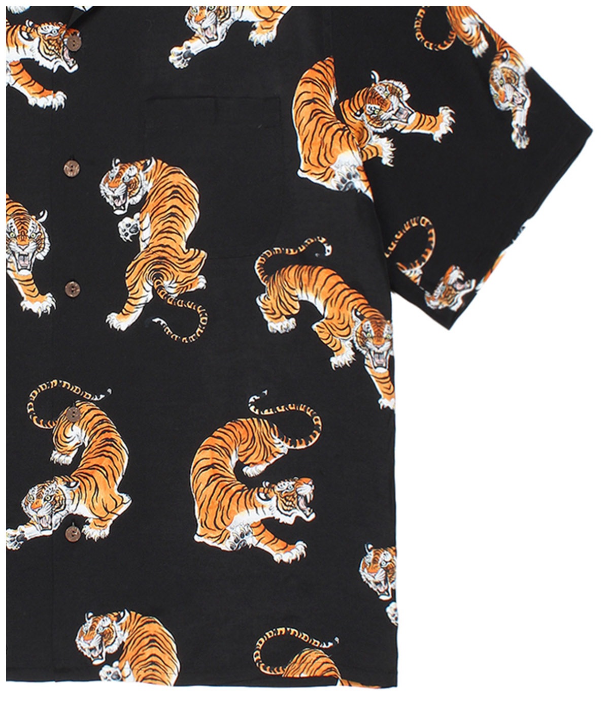 TIM LEHI / HAWAIIAN SHIRT (TYPE-3)【BLACK】