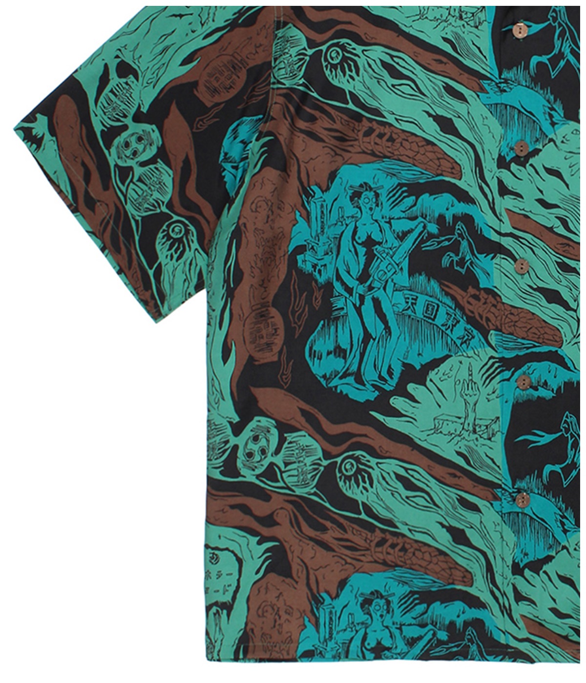 HAWAIIAN SHIRT (TYPE-1)【GREEN】