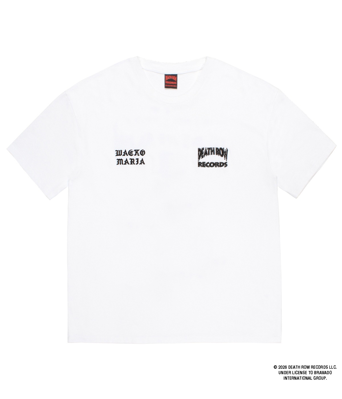 DEATH ROW RECORDS / WASHED HEAVY WEIGHT T-SHIRT【WHITE】｜WACKO