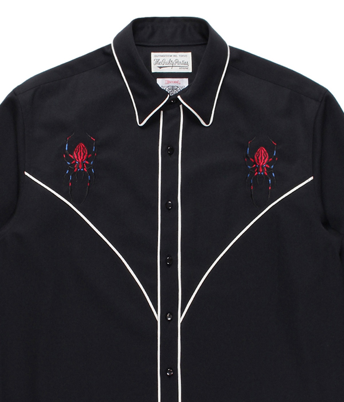 WACKOMARIAウエスタンシャツ☆WOLFSHEAD-WM-WS03☆ WACKO MARIA ワコマリア x WOLF'S HEAD ウルフズ ヘッド