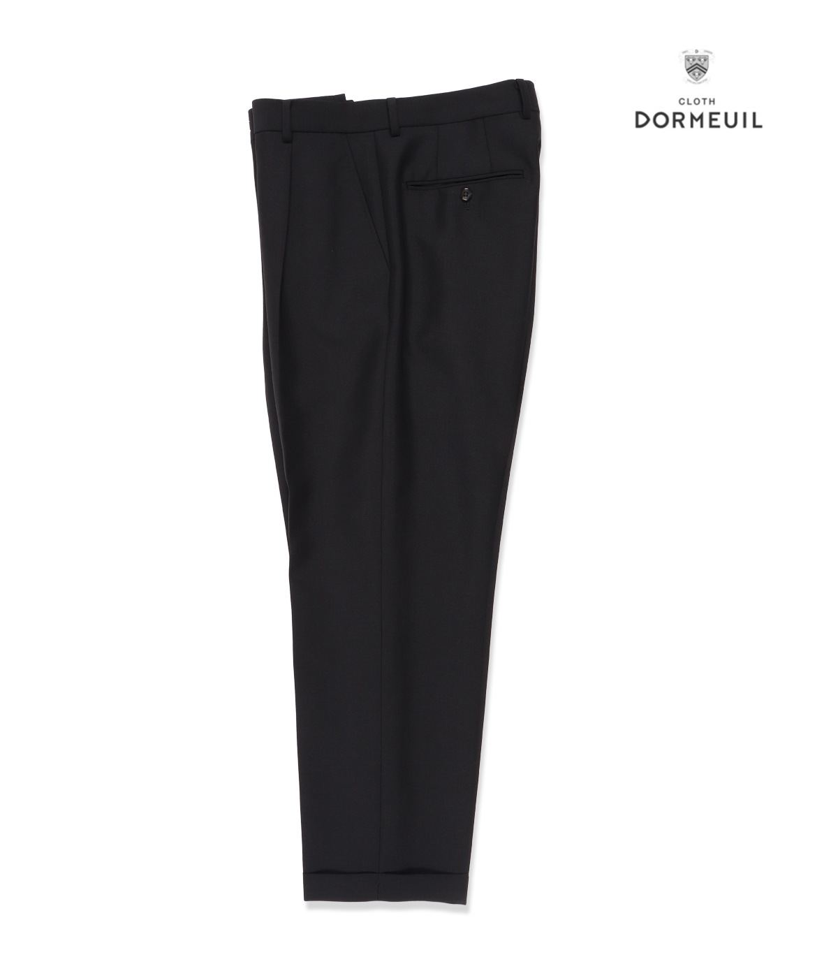 PLEATED TROUSERS (TYPE-1) -DORMEUL-【BLACK】｜WACKO MARIA｜MELTING