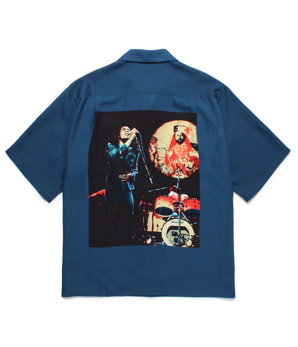 BOB MARLEY / HAWAIIAN SHIRT S/S (TYPE-2)【NAVY】｜WACKO MARIA
