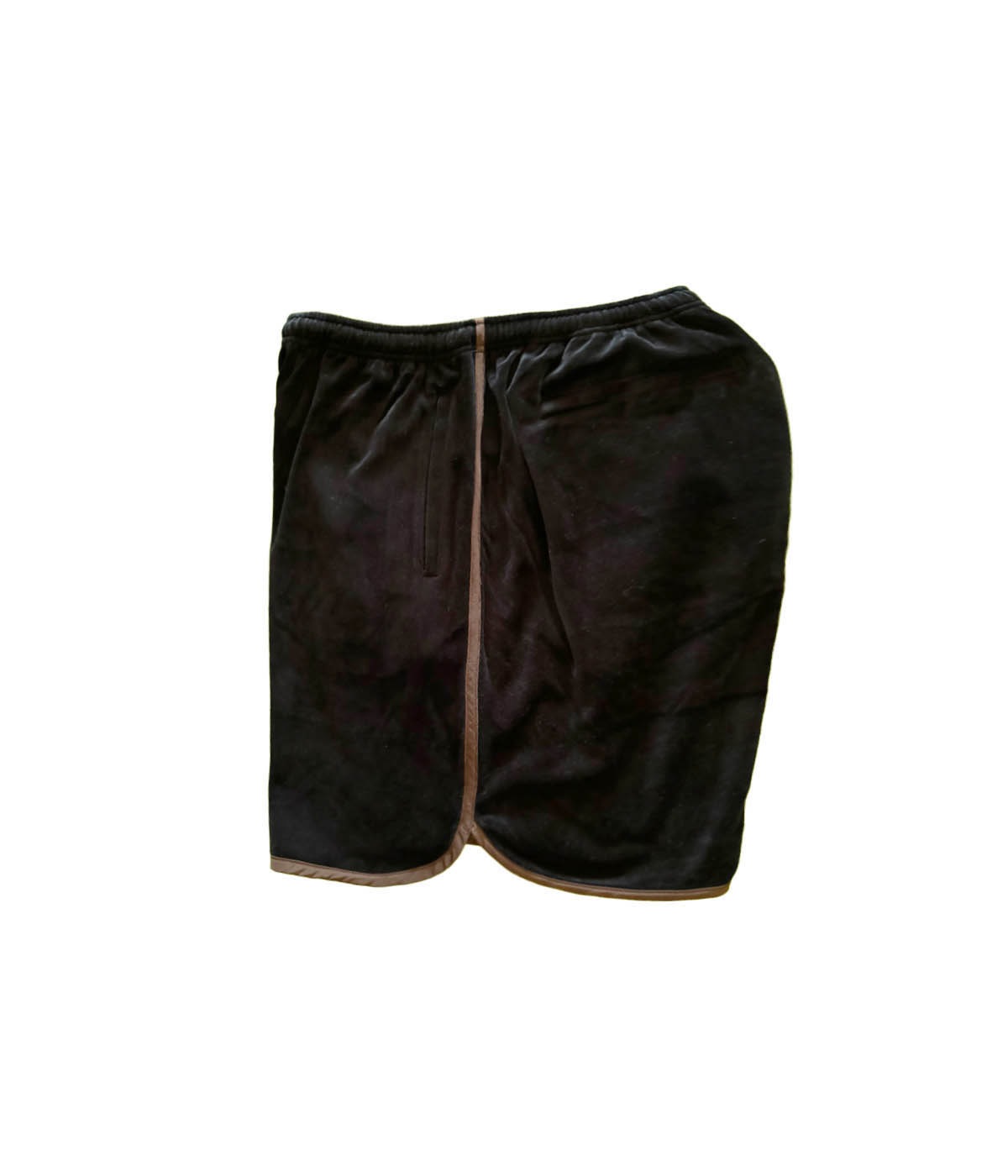 VELOUR ATHLETIC SHORTS【BLACK×BROWN】｜EXODUS｜MELTING POT（正規