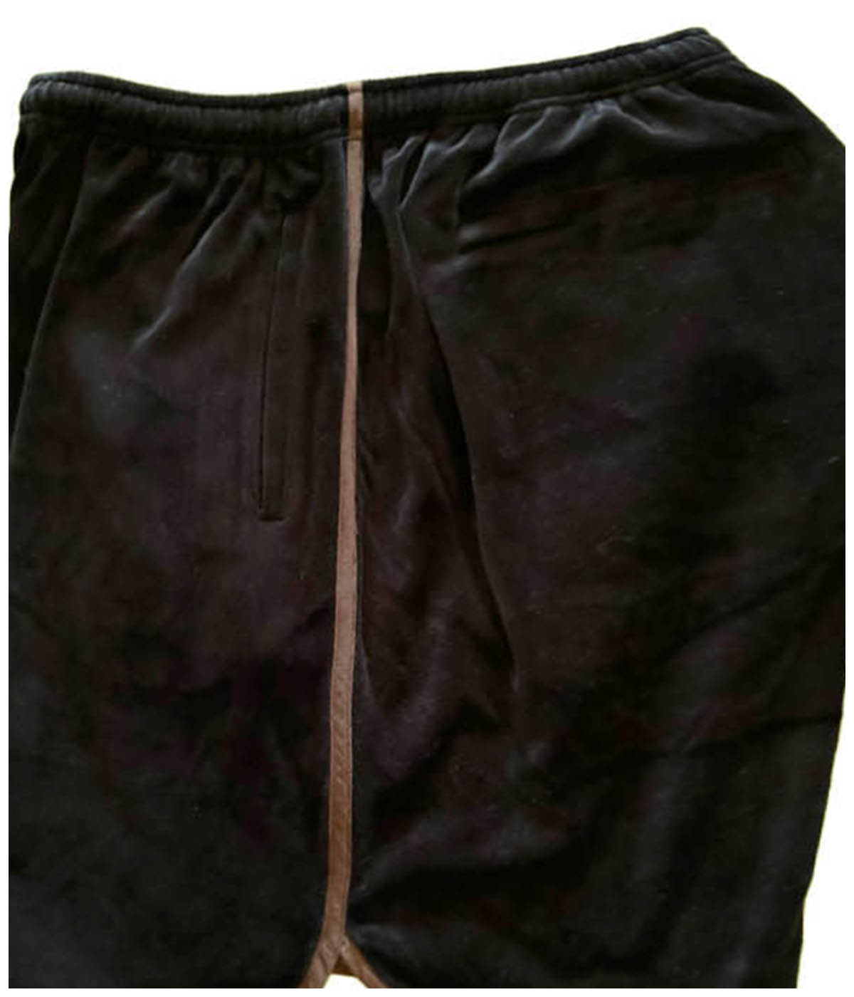 VELOUR ATHLETIC SHORTS【BLACK×BROWN】｜EXODUS｜MELTING POT（正規
