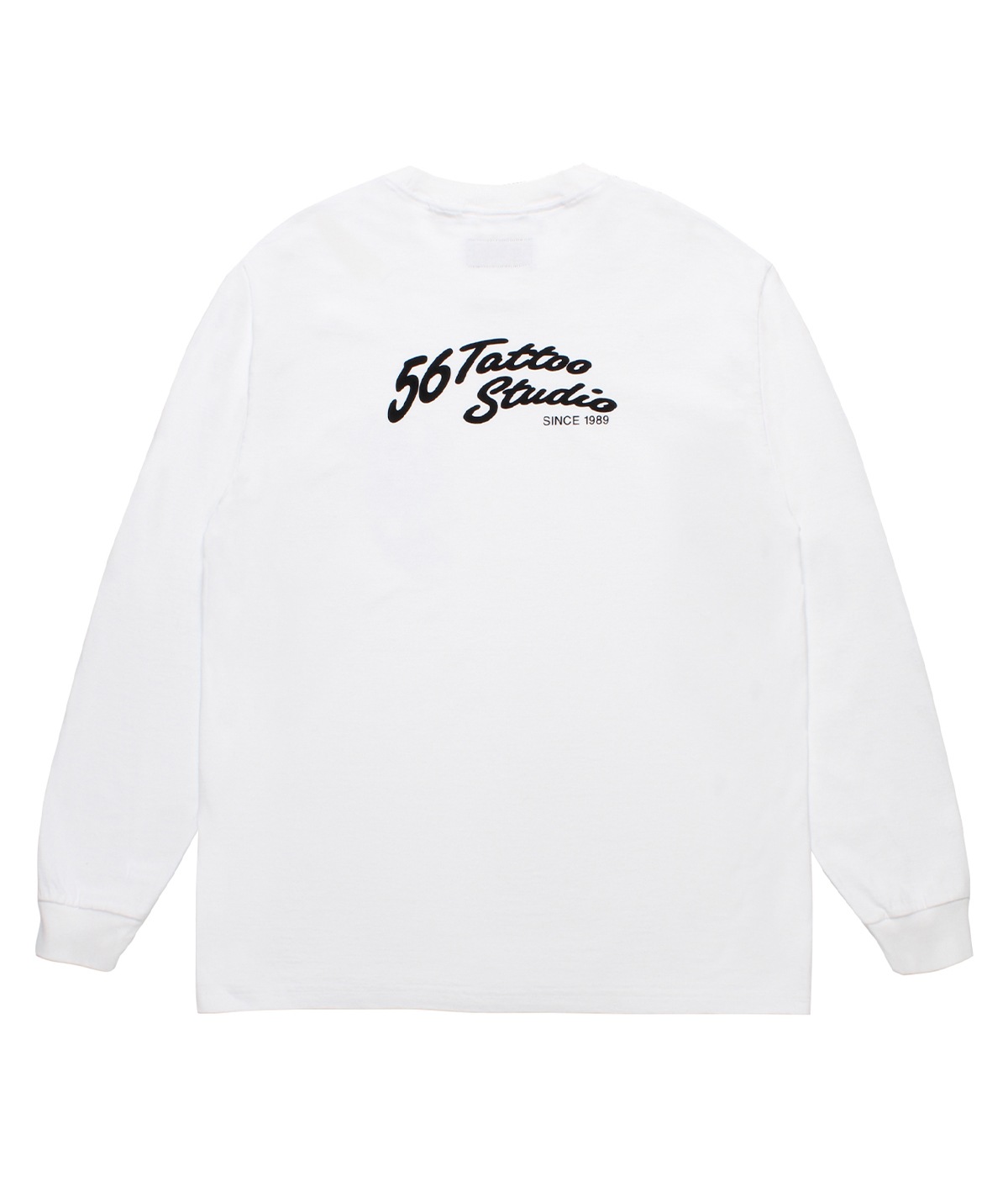 56 TATTOO STUDIO / WASHED HEAVY WEIGHT LONG SLEEVE T-SHIRT【WHITE】