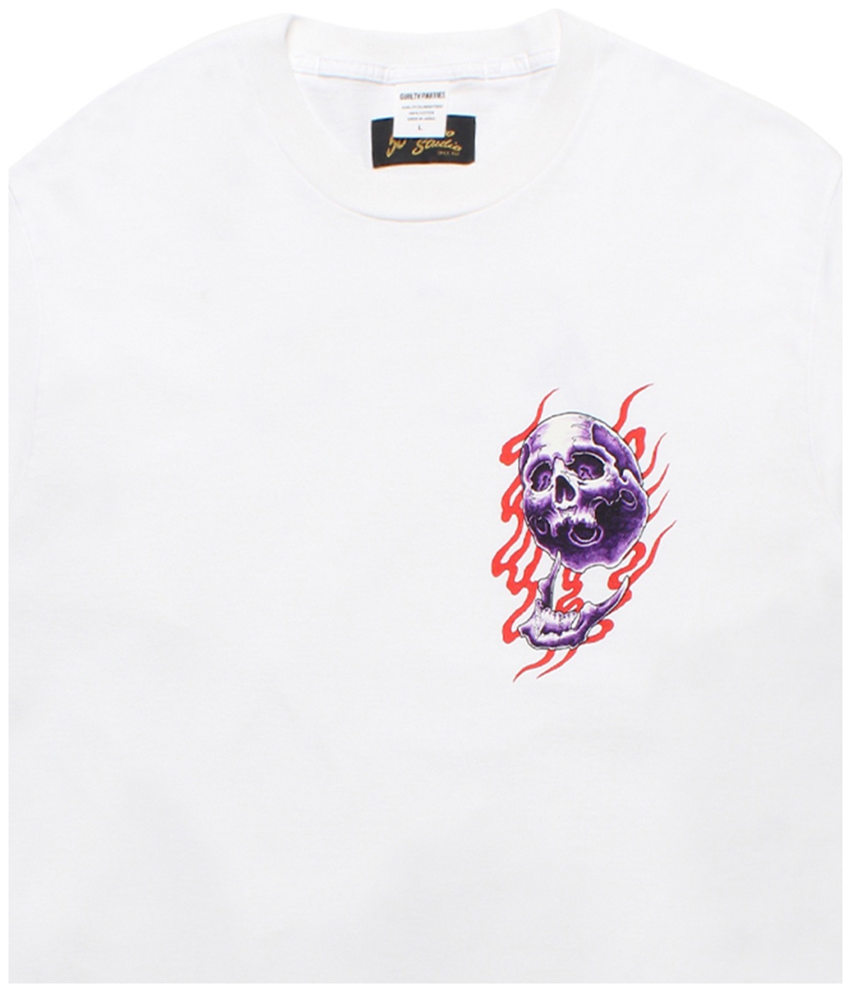 56 TATTOO STUDIO / WASHED HEAVY WEIGHT LONG SLEEVE T-SHIRT【WHITE】