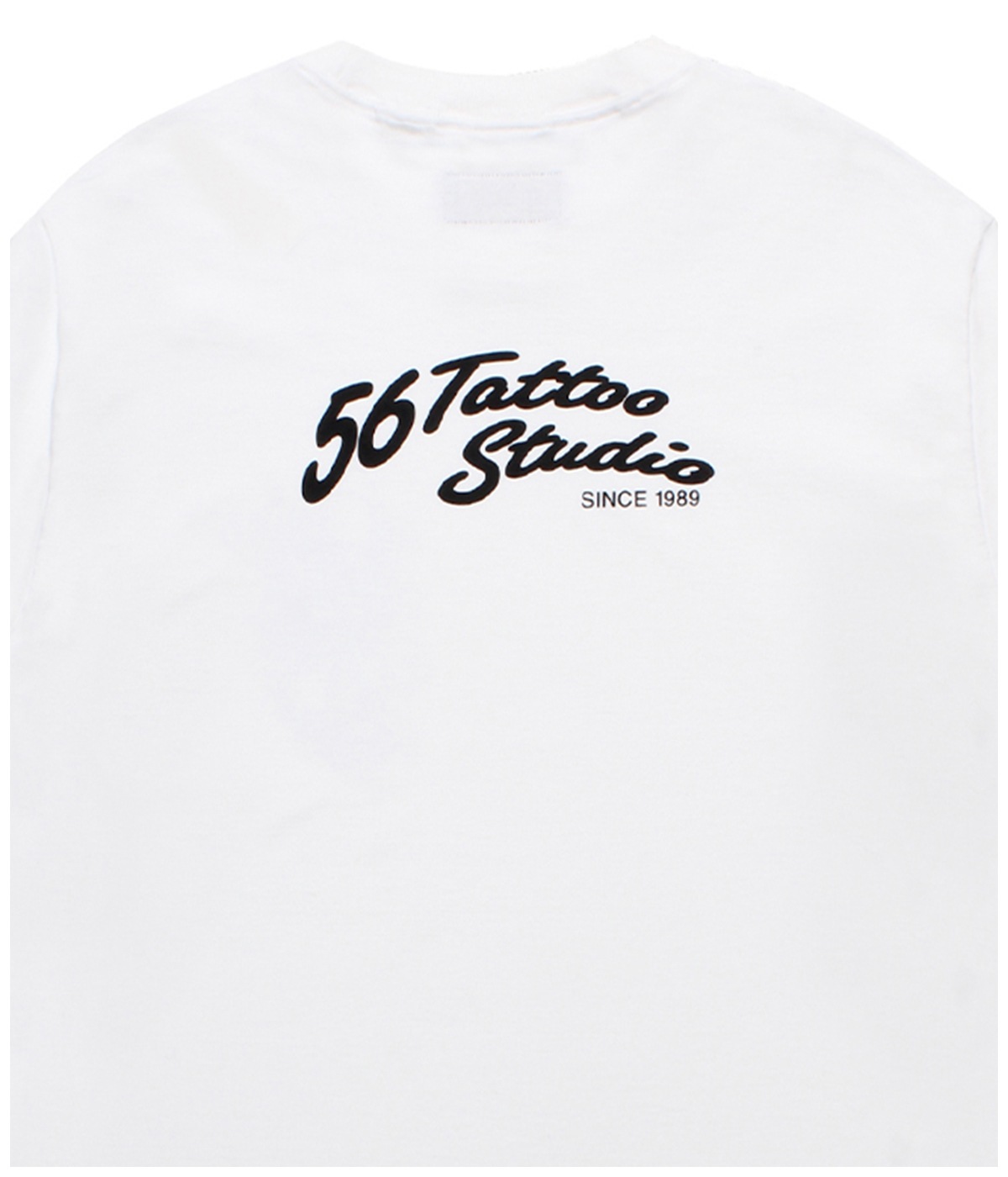 56 TATTOO STUDIO / WASHED HEAVY WEIGHT LONG SLEEVE T-SHIRT【WHITE】