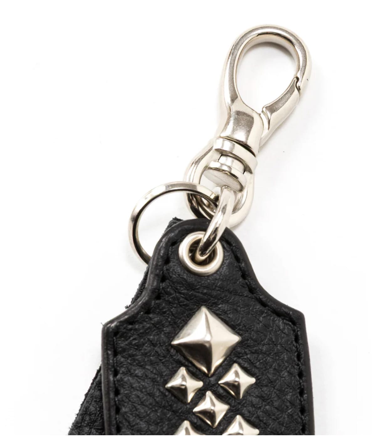 CALEE STUDS LEATHER SHORT KEY RING レザー STUDS LEATHER SHORT KEY RING【BLACK】｜CALEE｜MELTING POT（正規