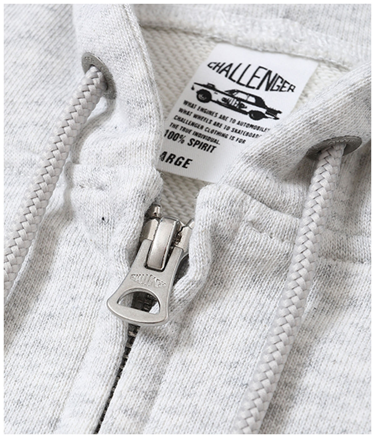 BRIGADE ZIP HOODIE【GRAY】