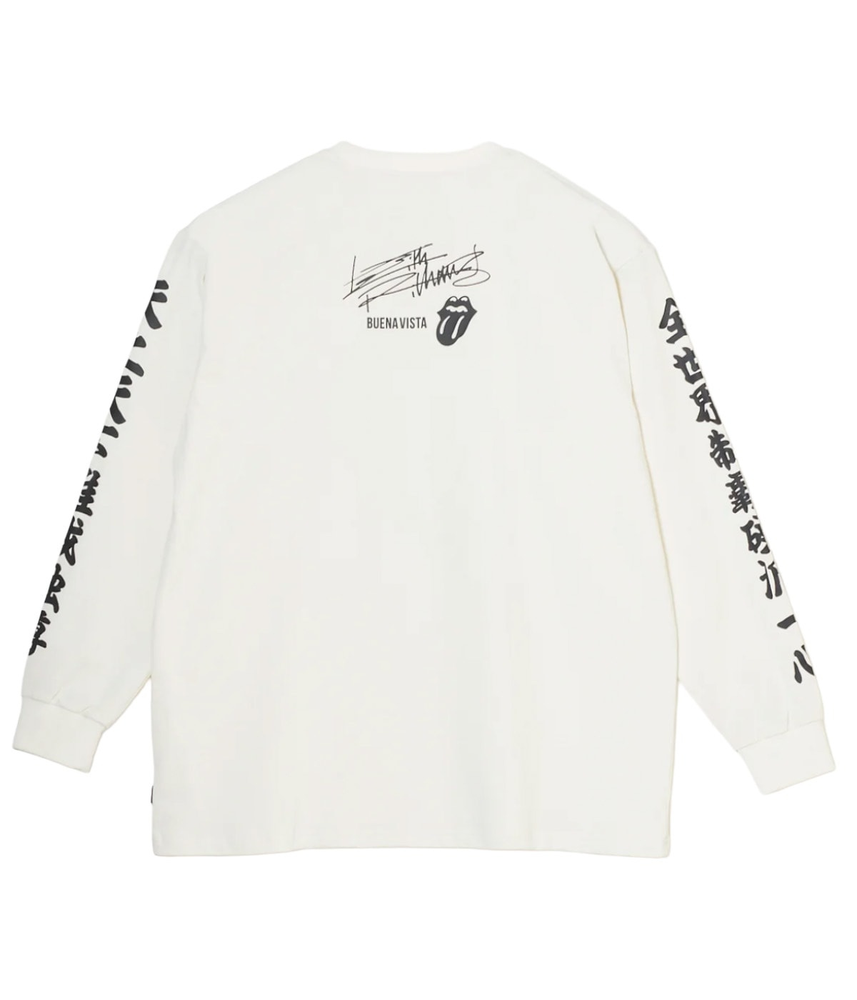 ローリングストーンズ ロンT 90s00sAuthentic Pigment Rolling stones rip&tongue pigment L/S tee【WHITE】｜BUENA VISTA