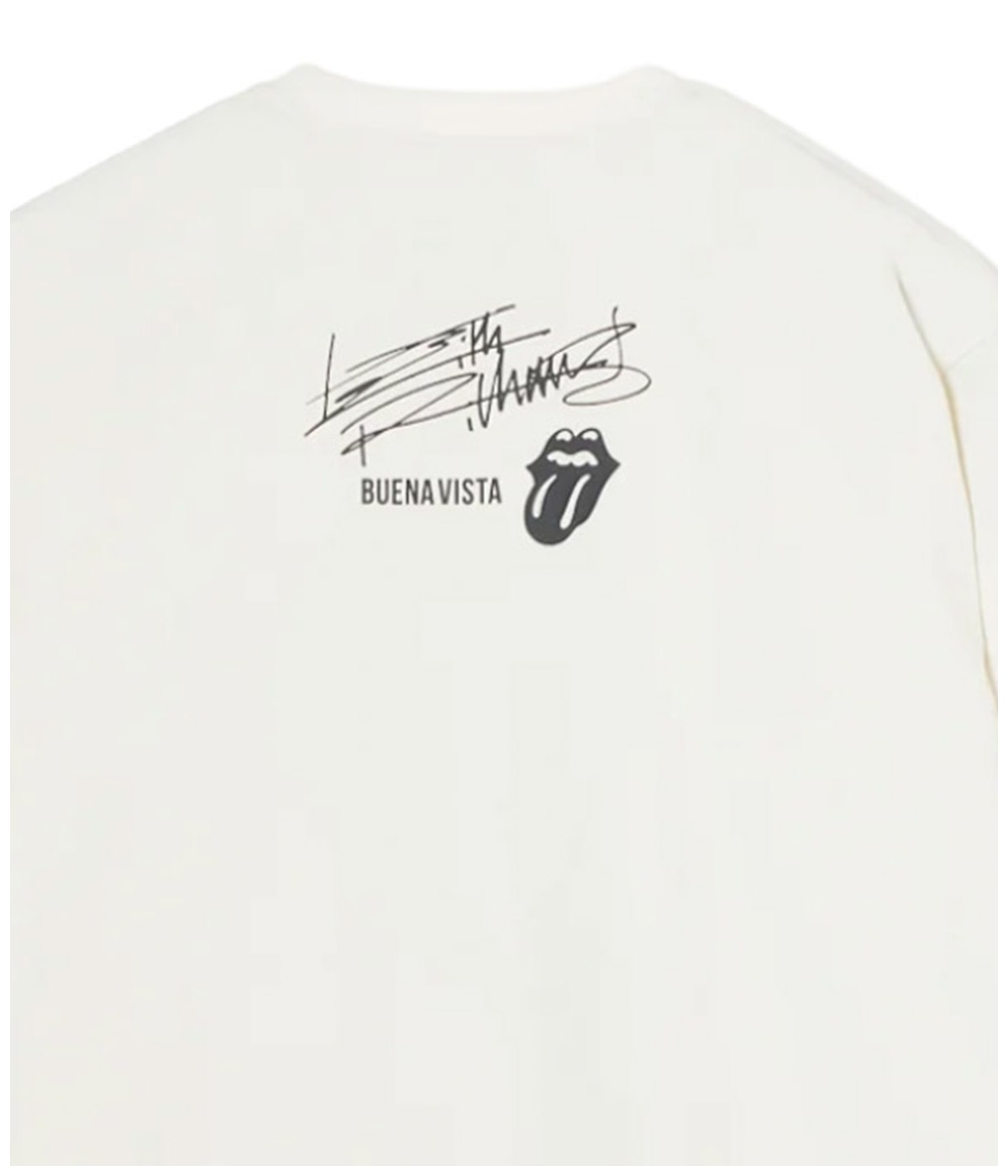 Rolling stones rip&tongue pigment L/S tee【WHITE】｜BUENA VISTA