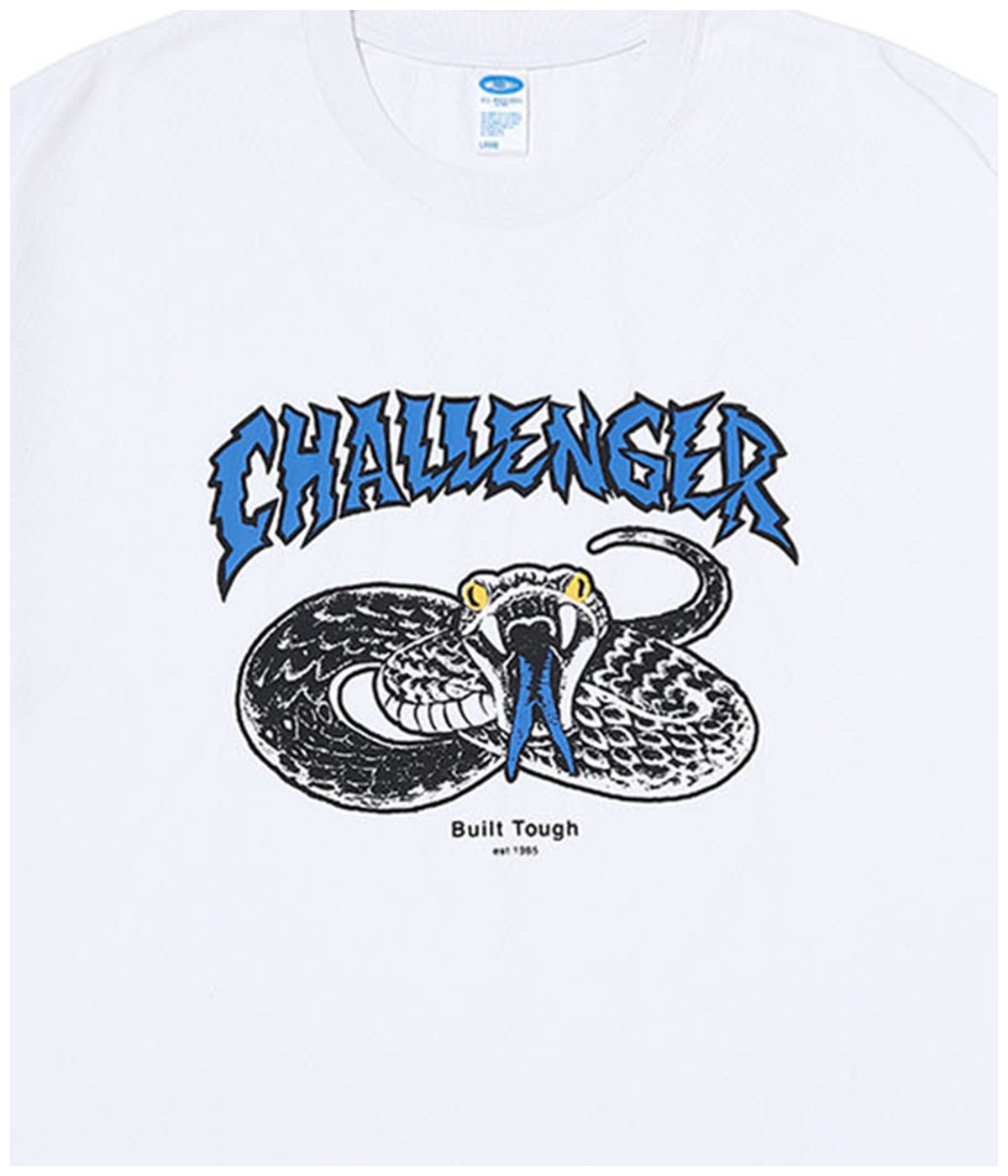 PIGMENT SNAKE TEE【WHITE】｜CHALLENGER｜MELTING POT（正規取扱店