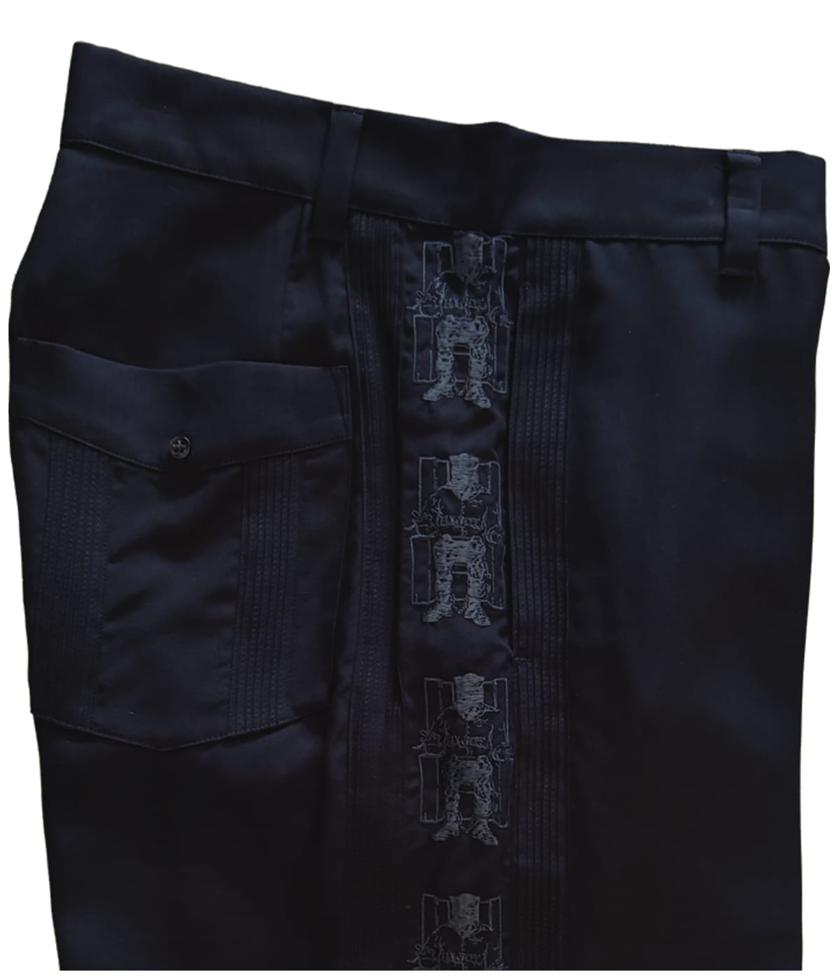 DEATH ROW RECORDS / CUBA SHORTS【NAVY】