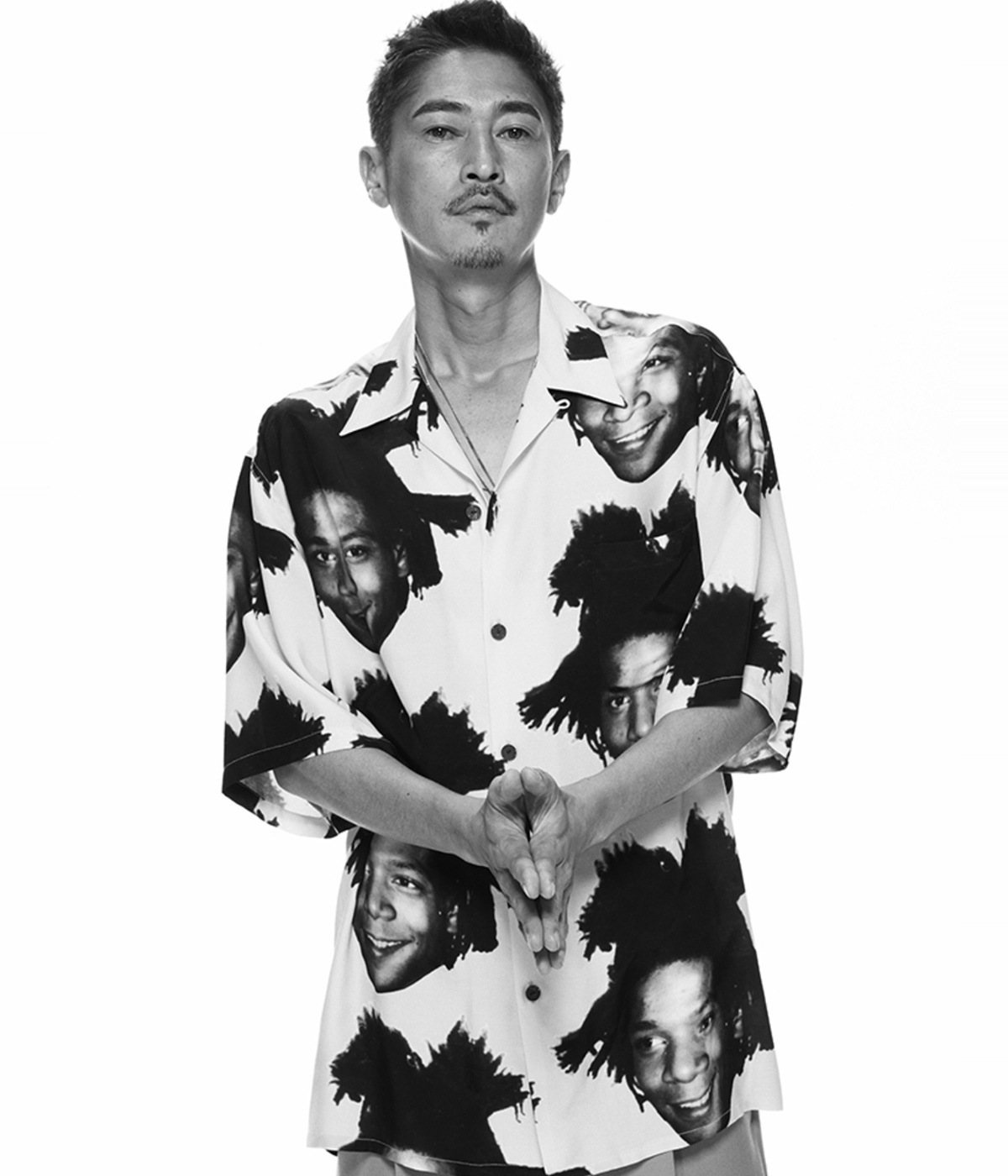 トップス JEAN-MICHEL BASQUIAT  S/S HAWAIIAN SHIRT JEAN-MICHEL BASQUIAT / S/S HAWAIIAN SHIRT (TYPE-1)【BROWN